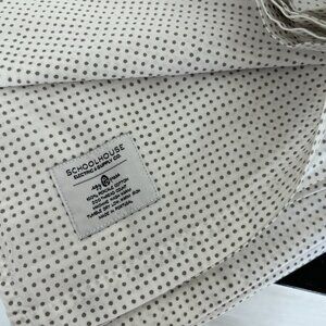 Schoolhouse Electric Dot Percale Sheet Set Full Gray Dot